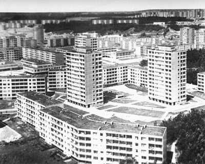 В. Чеканаускас, В. Бредикис. Жилой район Лаздинай в Вильнюсе. 1967—70.