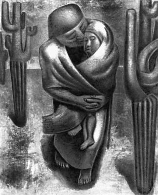 Сикейрос. «Крестьянская мать». 1929. Музей современного искусства. Мехико.