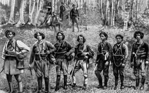 Илинденское восстание 1903. Группа повстанцев.