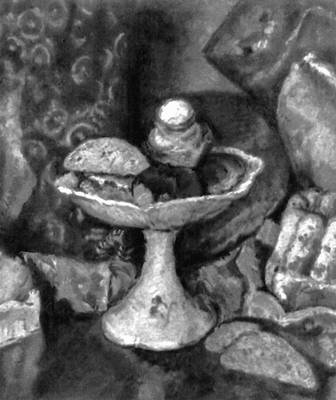 И. И. Машков. «Снедь московская: хлебы» (фрагмент). 1924. Третьяковская галерея. Москва.
