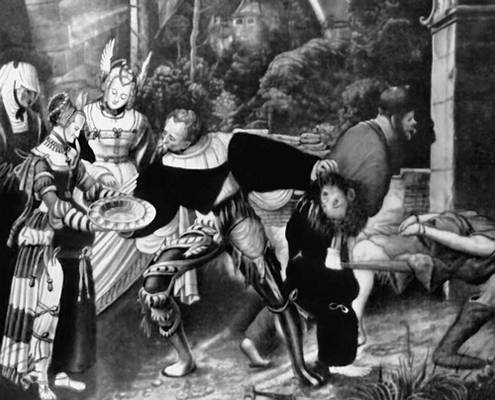 Швейцария. Н. Мануэль-Дойч. «Усекновение главы Иоанна Крестителя». Около 1520. Фрагмент. Публичное художественное собрание, Базель.