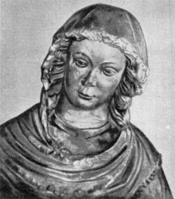 Голова «Клостернёйбургской мадонны». Камень. 1320-е гг. Лапидариум в Клостернёйбурге.