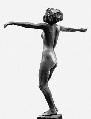Г. Кольбе. «Танцовщица». Бронза. 1911—1912. Национальная галерея. Берлин.