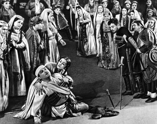 Сцена из оперы «Даиси» З. П. Палиашвили. Грузинский театр оперы и балета им. З. П. Палиашвили. 1957.
