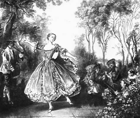 Н. Ланкре. «Танцовщица Камарго». Около 1730. Эрмитаж. Ленинград.