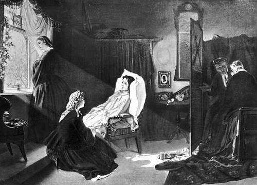 М. П. Клодт. «Последняя весна». 1861. Третьяковская галерея. Москва.