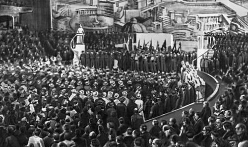 Митинг солидарности с Советским Союзом. Нью-Йорк. 1943.