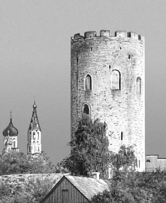 Белорусская ССР. Сторожевая башня в Каменце. Конец 13 в.