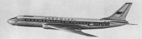 Самолеты гражданской авиации. Ту-104.