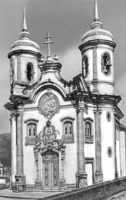 Бразилия. Алейжадинью. Церковь Сан-Франсиску в Ору-Прету. 1766—94.