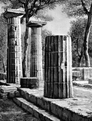 Архитектура материковой Греции. Храм Геры в Олимпии. Последние годы 7 в. или нач. 6 в. до н. э.
