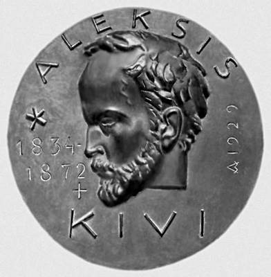 В. Аалтонен. Памятная медаль А. Киви. Бронза. 1929.