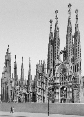 Барселона. Церковь Саграда Фамилия. Начата в 1884. Архитектор А. Гауди.