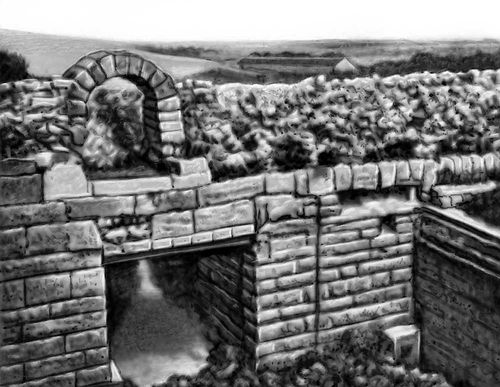 Оборонительная стена Херсонеса с воротами. Восходит к 4 в. до н. э.
