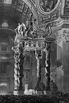 Балдахин над алтарём собора св. Петра в Риме. Бронза. 1624—33. Архитектор Л. Бернини.