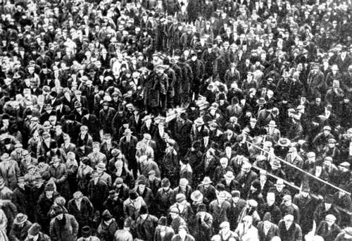 Забастовка рабочих мастерских Гривицы. Бухарест. Февраль 1933.