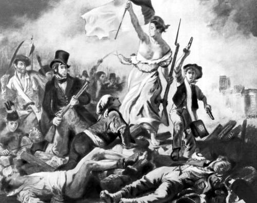 Э. Делакруа. «Свобода, ведущая народ» («Свобода на баррикадах»). 1830. Лувр. Париж.