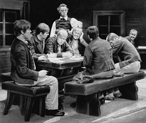Сцена из спектакля Финского Национального театра «Семеро братьев» по роману А. Киви. Хельсинки. 1963.