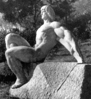 И. Жаля. «Отдыхающий лучник». Камень. 1926. Парк в Констанце.