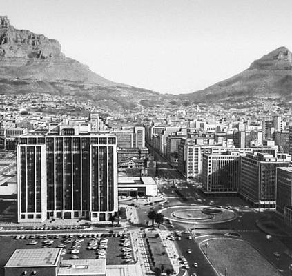 Кейптаун. Вид части города.