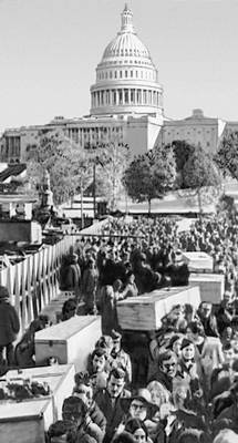 Демонстрация протеста против агрессивной войны во Вьетнаме. Вашингтон. 15 ноября 1969.