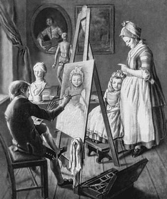 И. Фирсов. «Юный живописец». 2-я половина 1760-х гг. Третьяковская галерея. Москва.