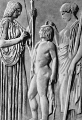 Элевсинские мистерии. Барельеф. 6 в. до н. э. Национальный музей. Афины.