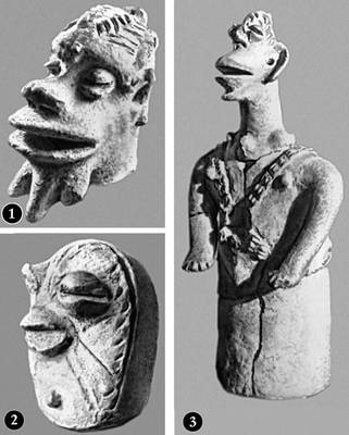 Культура Сао: 1—3 — глиняная скульптура.