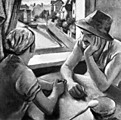 Болгария. Н. Балкански. «Семья рабочего». 1936. Национальная художественная галерея, София.