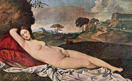 Джорджоне. «Спящая Венера». Картинная галерея. Дрезден.