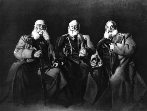 Г. И. Габашвили. «Три генерала». 1910. Тбилисская академия художеств.