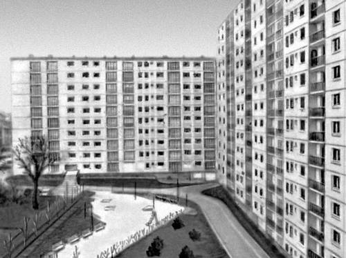 М. Капра. Дома с удешевлёнными квартирами в жилом комплексе им. Анри Барбюса в Витри близ Парижа. 1960-е гг.