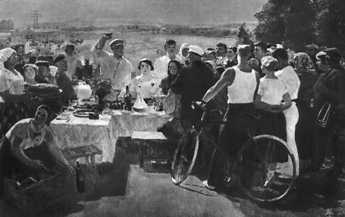 С. В. Герасимов. «Колхозный праздник». 1937. Третьяковская галерея. Москва.
