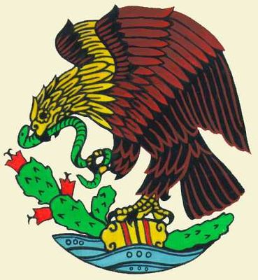 Государственный герб Мексики.