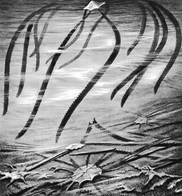 Планктонный граптолит Loganograptus. Реконструкция А. М. Обута и С. А. Лопатиной.