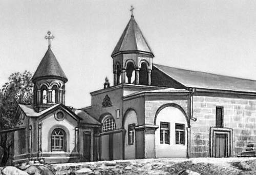 Церковь Зоравар. 1961—1705. Общий вид с юго-запада.