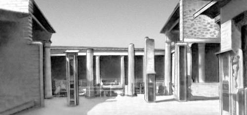 Жилище. Атриумно-перистильный дом в Помпеях. 1 в. н. э.