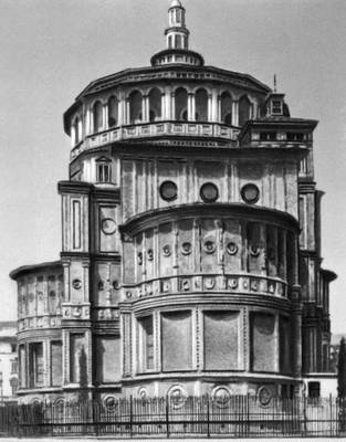 Браманте. Церковь Санта Мария делле Грацие в Милане. 1492—97. Восточный фасад.