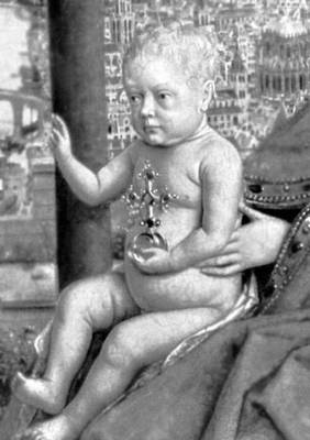 Я. ван Эйк. «Богоматерь канцлера Ролена» (фрагмент). Около 1436. Лувр. Париж.