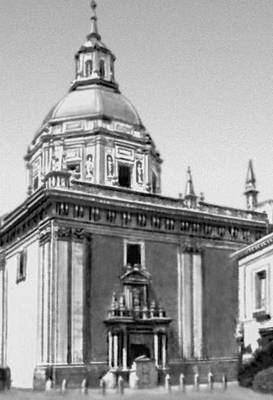 Церковь Сан-Андрес. 1642—69. Архитекторы Х. Вильярреаль и С. Эррера Барнуэво.