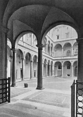 Браманте. Двор Палаццо Канчеллерия в Риме. После 1499.