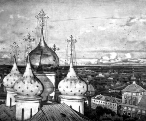 К. Ф. Юон. «Купола и ласточки». 1921. Третьяковская галерея. Москва.