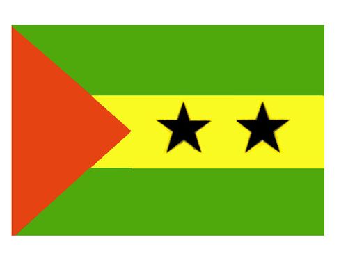 Флаг государственный. Острова Сан-Томе и Принсипи.