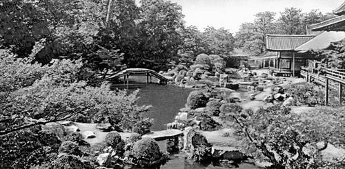 Киото. Сад Самбоин (конец 16 — начало 17 вв.) монастыря Дайгодзи.