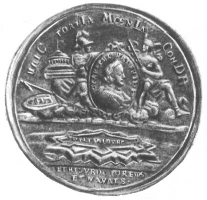 Медаль в честь основания Петербурга 16 мая 1703. Бронза.