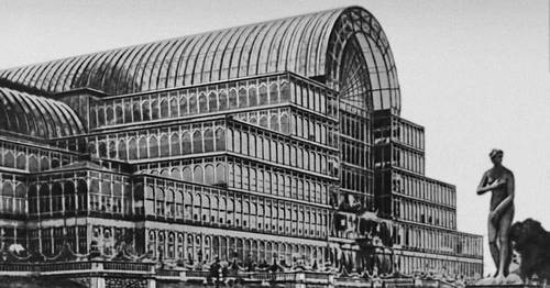 «Хрустальный дворец» на выставке в Лондоне. 1851. Инженер Дж. Пакстон.