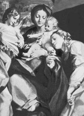 Корреджо. «Мадонна со святым Иеронимом» («День»). 1527—28. Национальная галерея. Парма. Фрагмент.