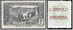 Почтовые марки Андорры
