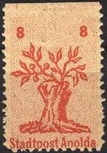 Почтовая марка Апольды