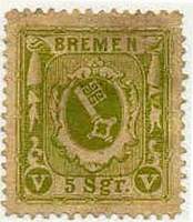 Почтовая марка Бремена